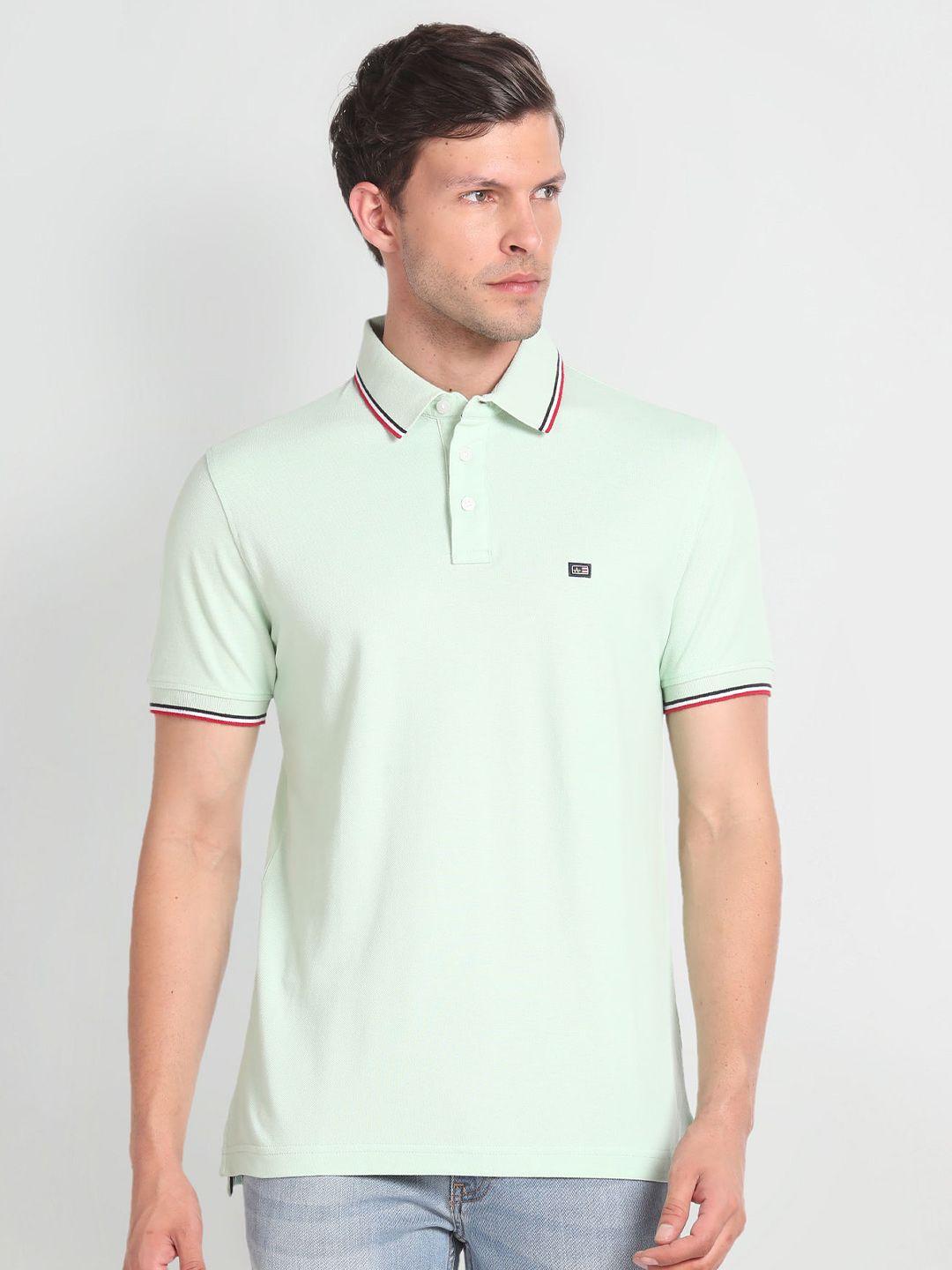 arrow-sport-polo-collar-short-sleeves-pure-cotton-t-shirt