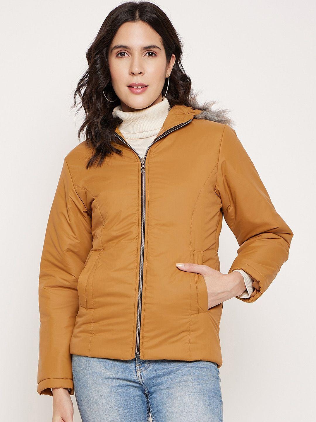 better-think-women-mustard-windcheater-and-water-resistant-tailored-jacket