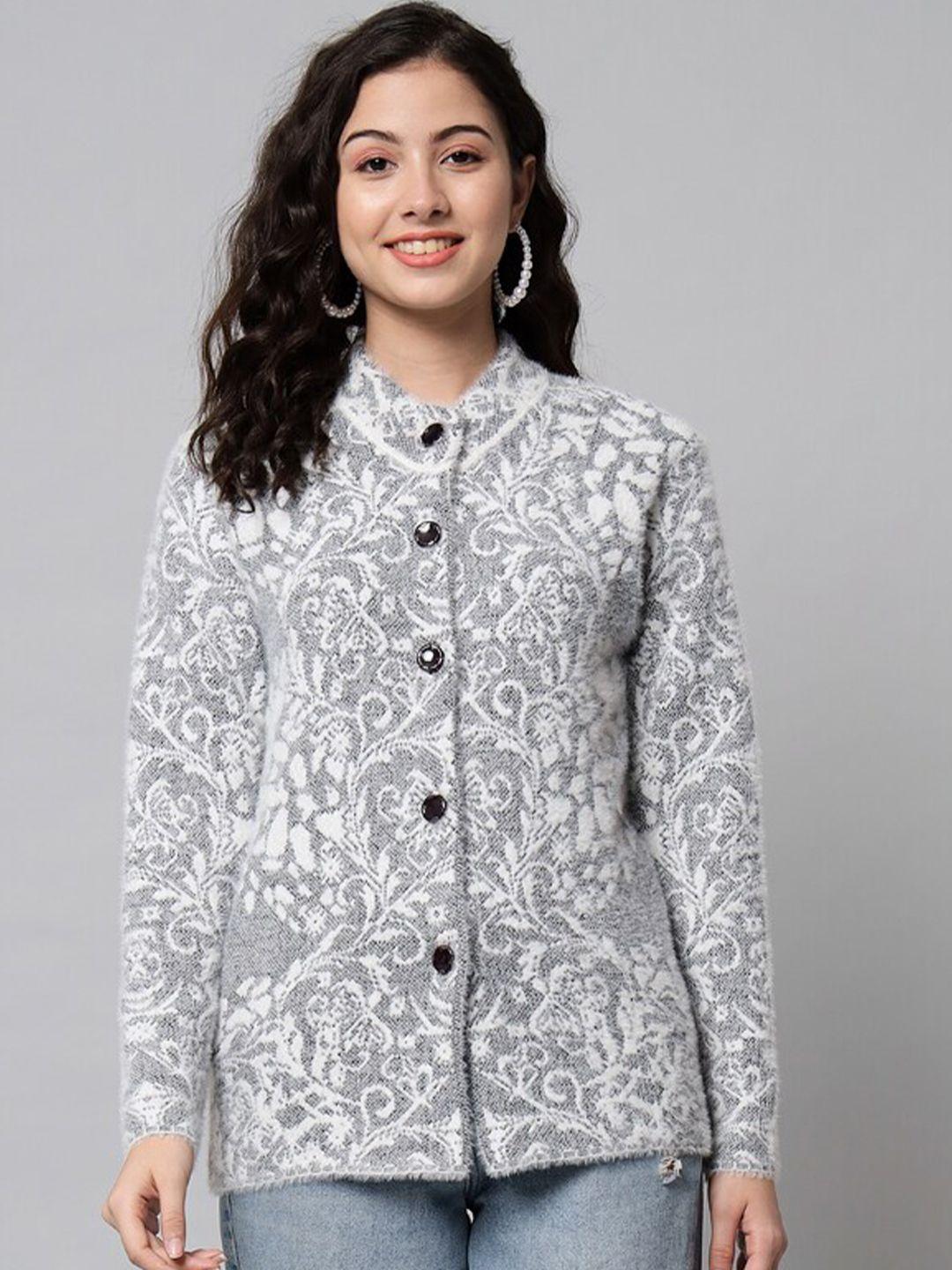 ewools-mock-collar-floral-printed-long-sleeve-woollen-cardigan-sweaters