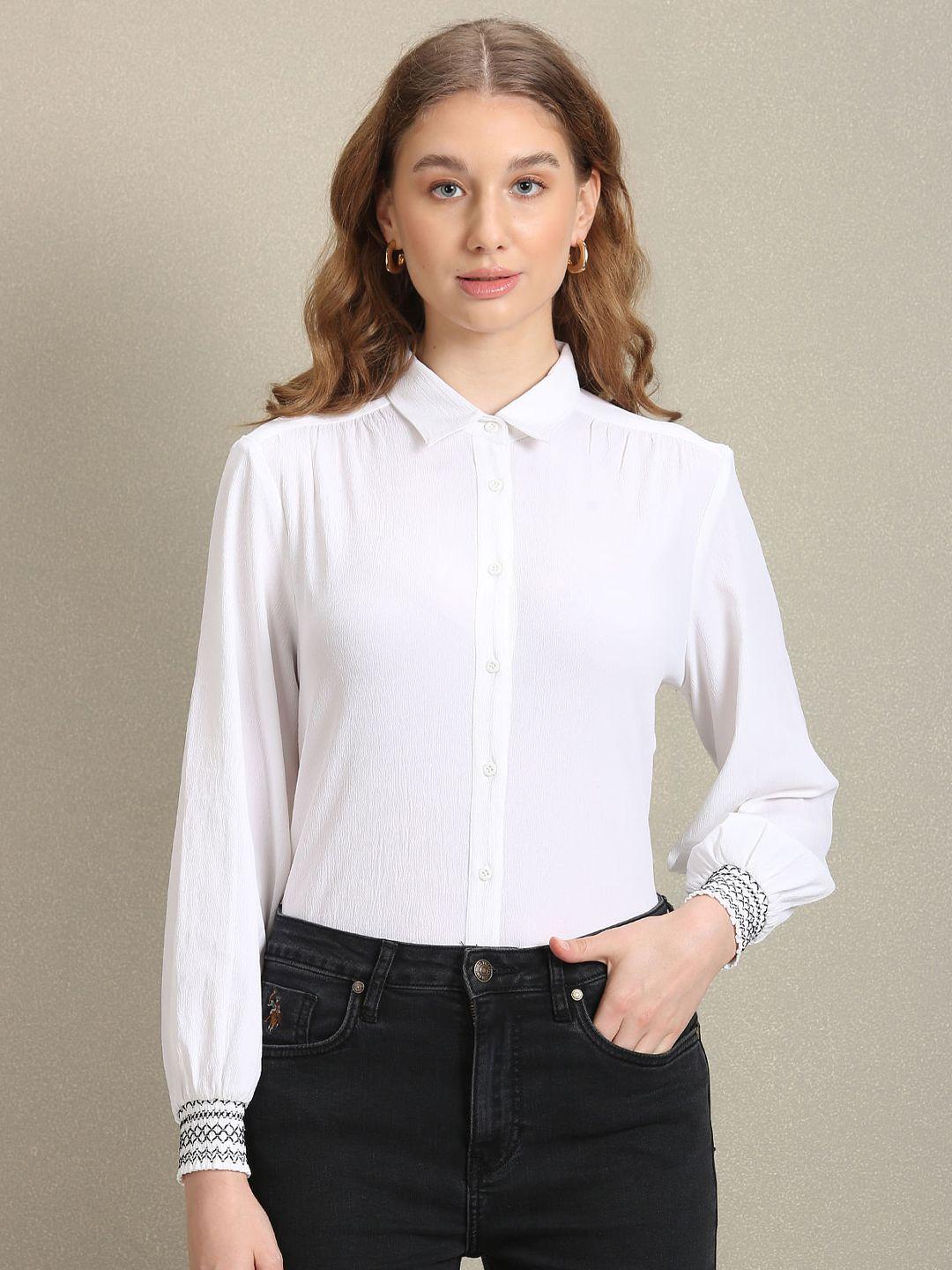 u.s.-polo-assn.-women-comfort-opaque-casual-shirt
