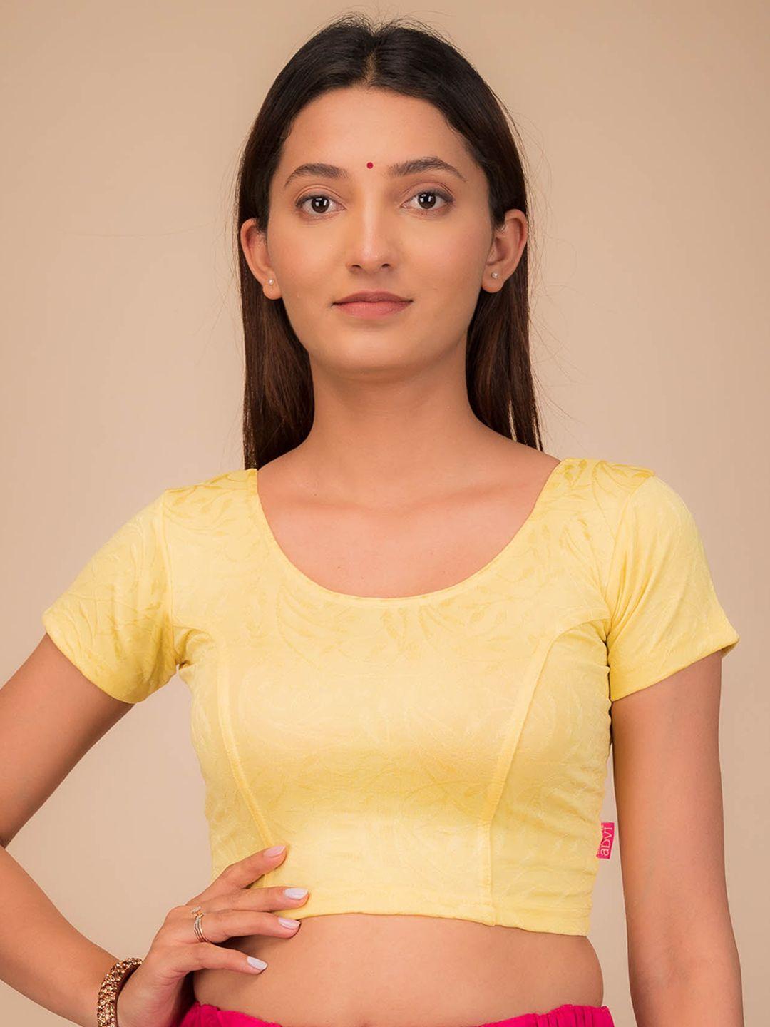bindigasm's-advi-self-design-slip-on-jacquard-saree-blouse