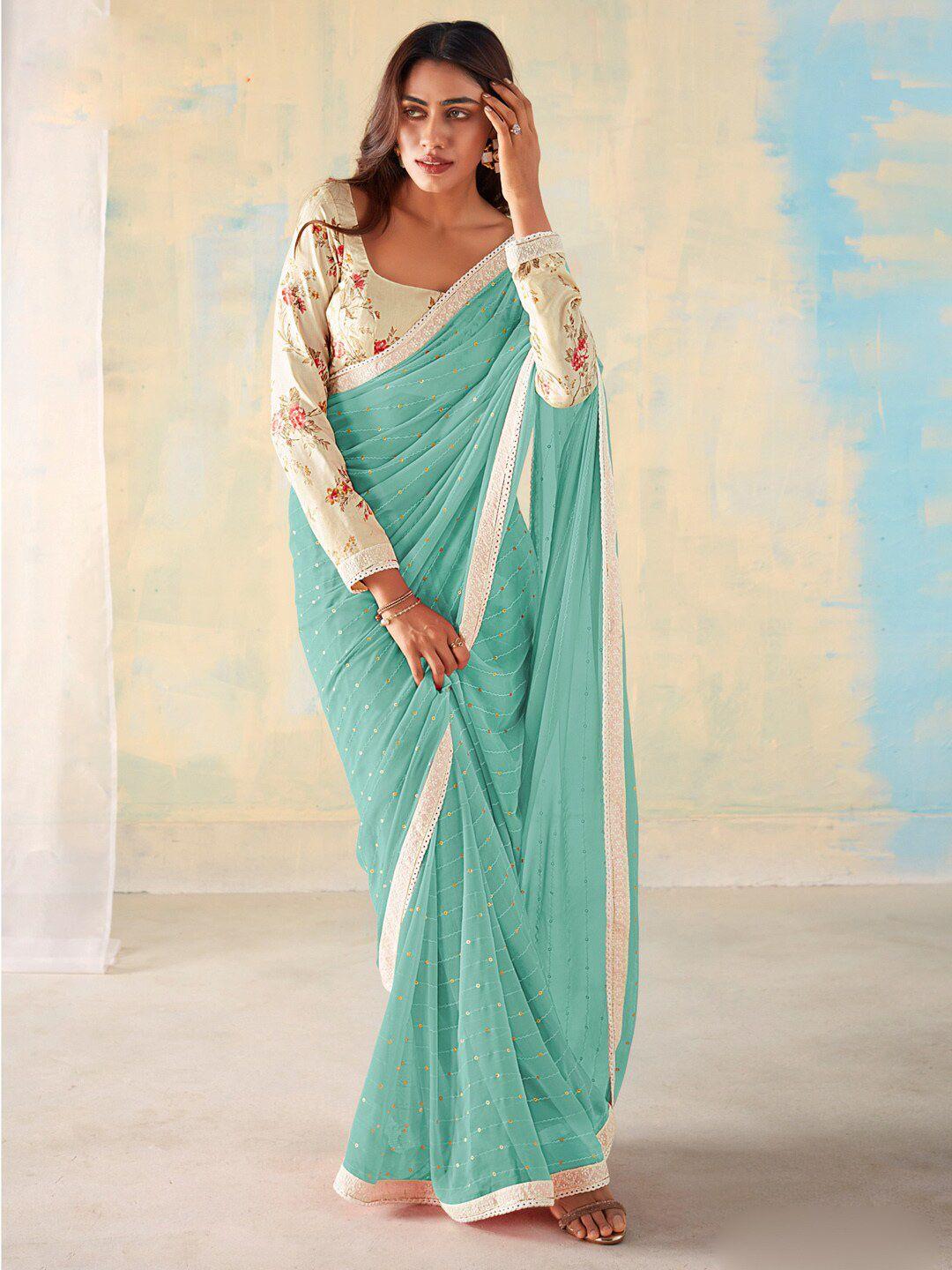 saree-mall-embellished-sequinned-pure-georgette-sarees
