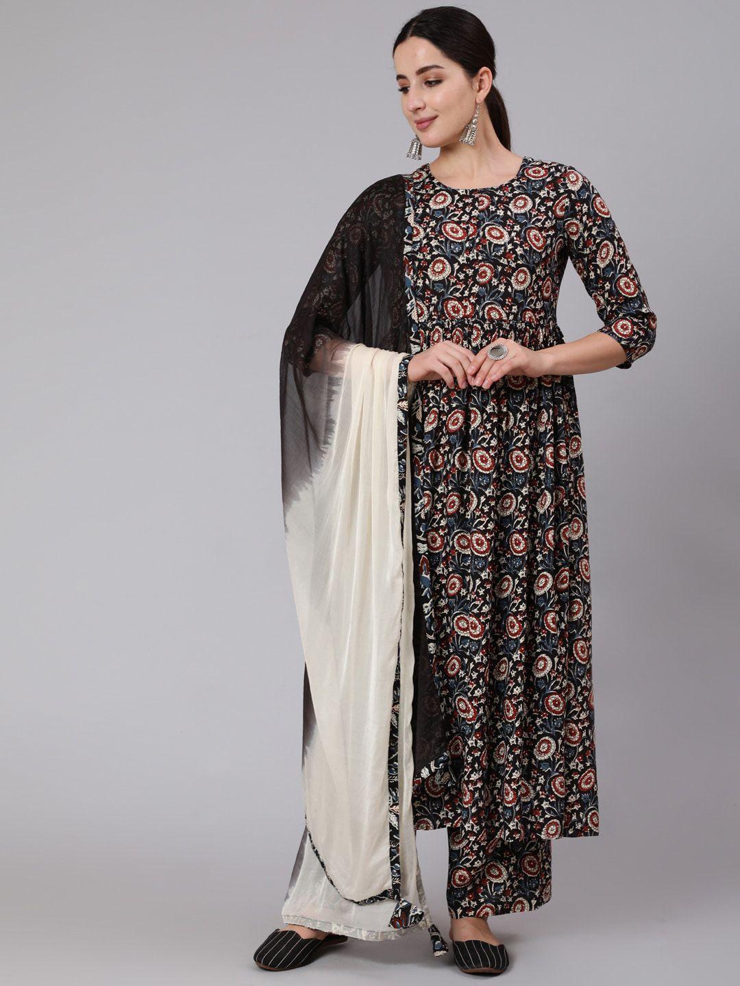 kimayra-ethnic-motifs-printed-pleated-a-line-kurta-&-trousers-with-dupatta