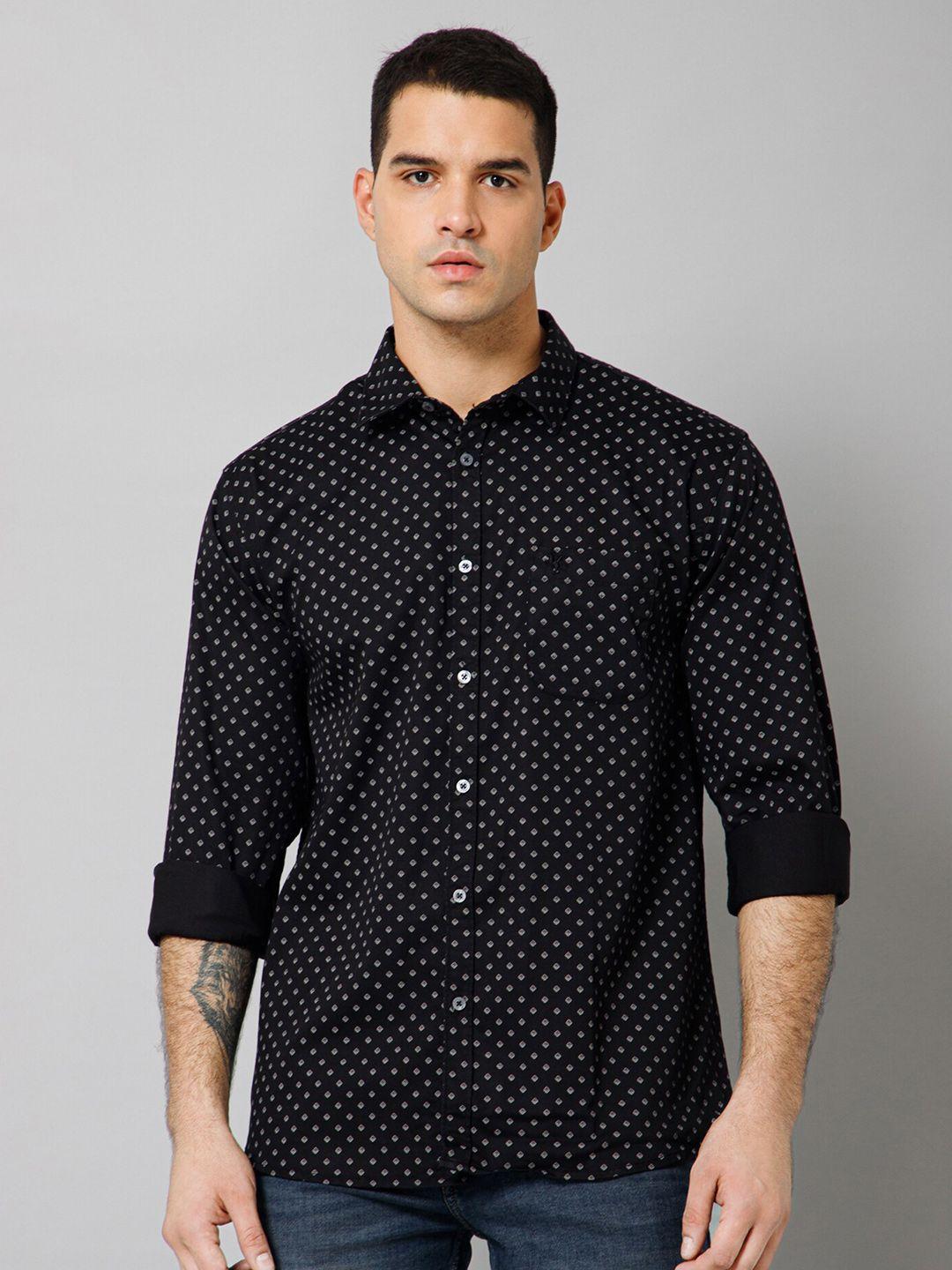 cantabil-micro-ditsy-printed-comfort-casual-shirt