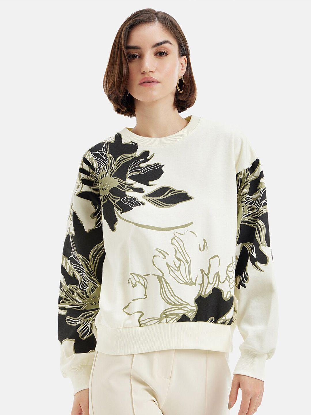 kazo-floral-printed-cotton-pullover-sweatshirt