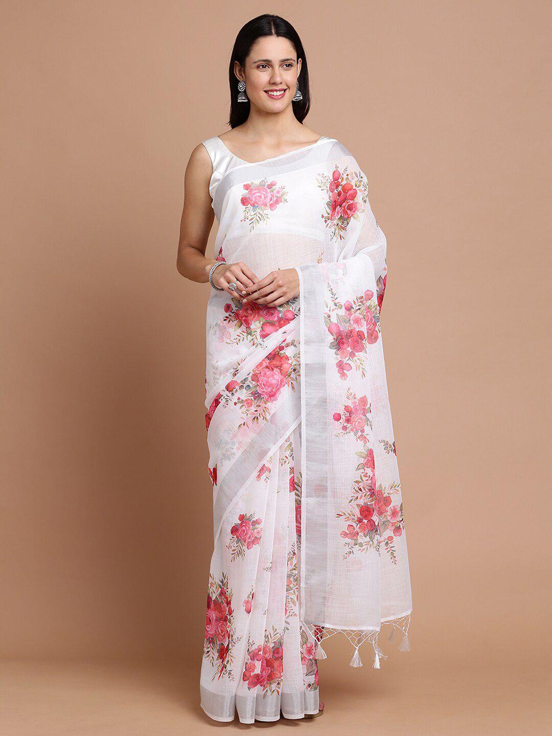 kalyan-silks-floral-printed-zari-silk-cotton-saree
