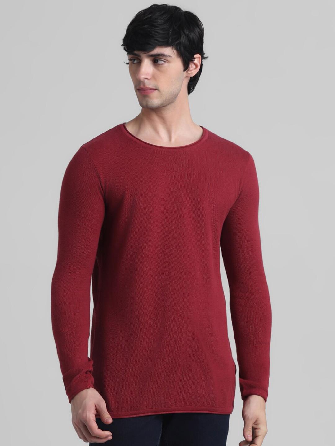 jack-&-jones-round-neck-longline-pure-cotton-pullover