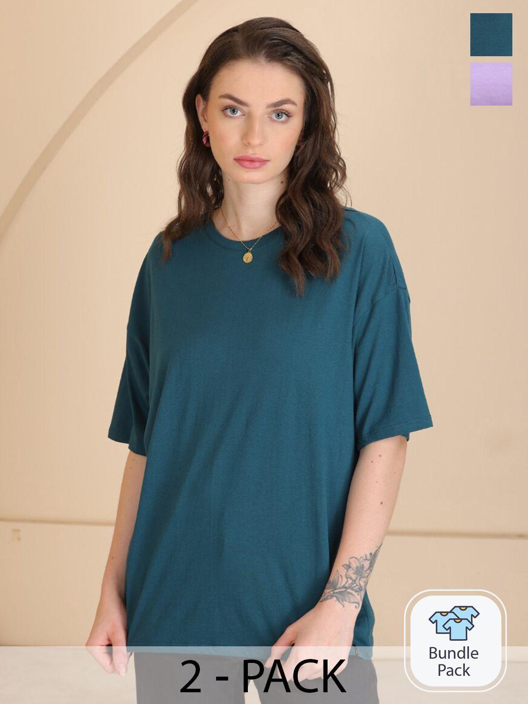 tittli-pack-of-2-pure-cotton-drop-shoulder-sleeves-oversized-t-shirt