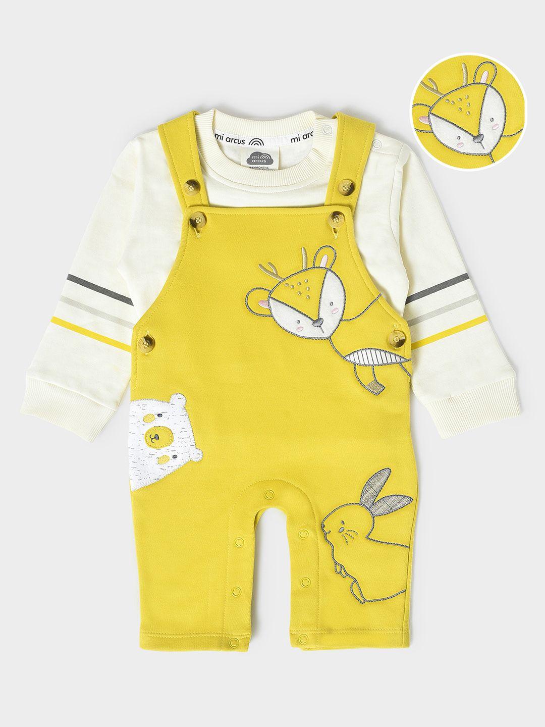 miarcus-infant-kids-conversational-embroidered-dungarees-with-t-shirt
