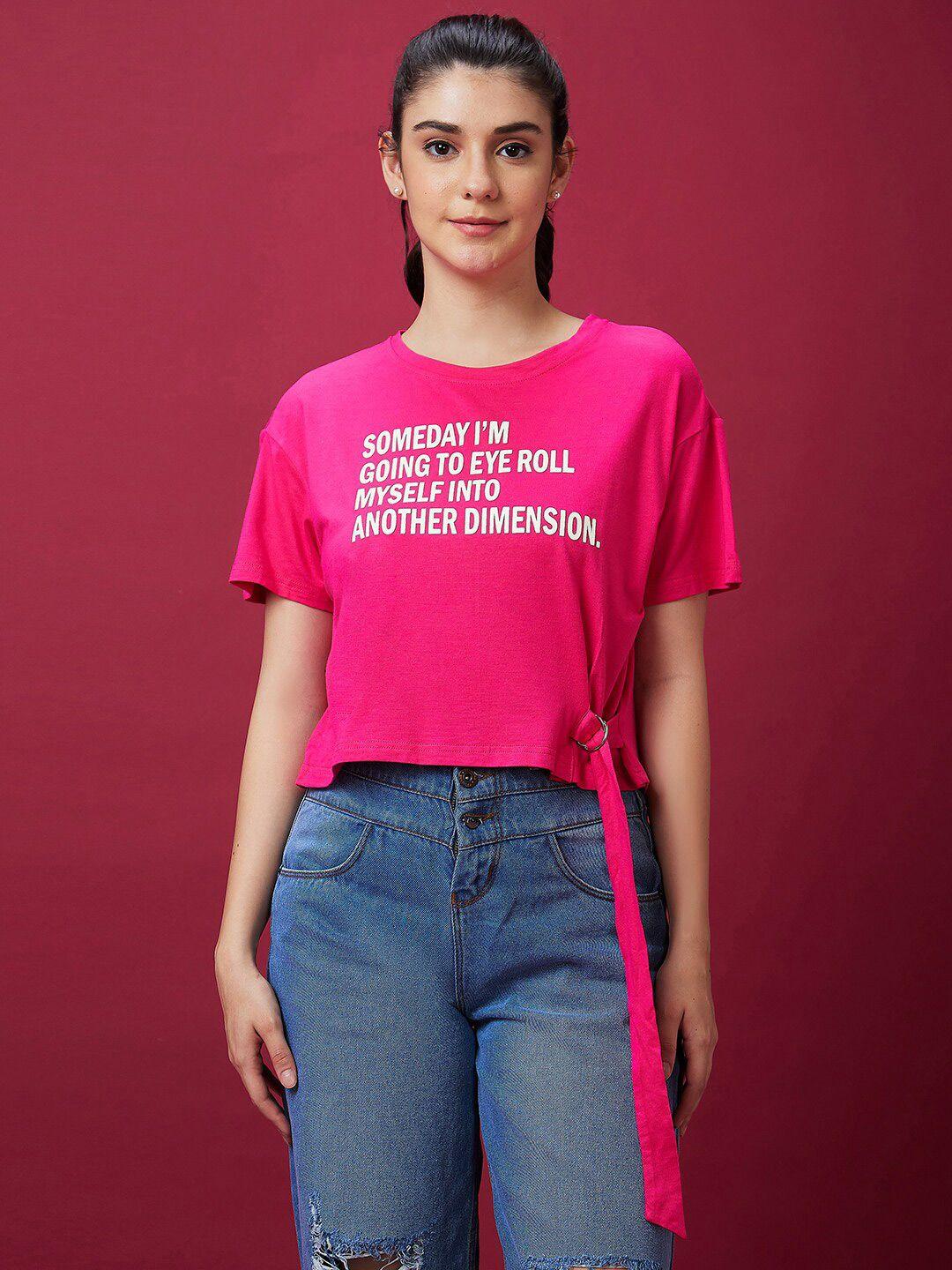 globus-fuchsia-typography-printed-extended-sleeves-pure-cotton-boxy-t-shirt