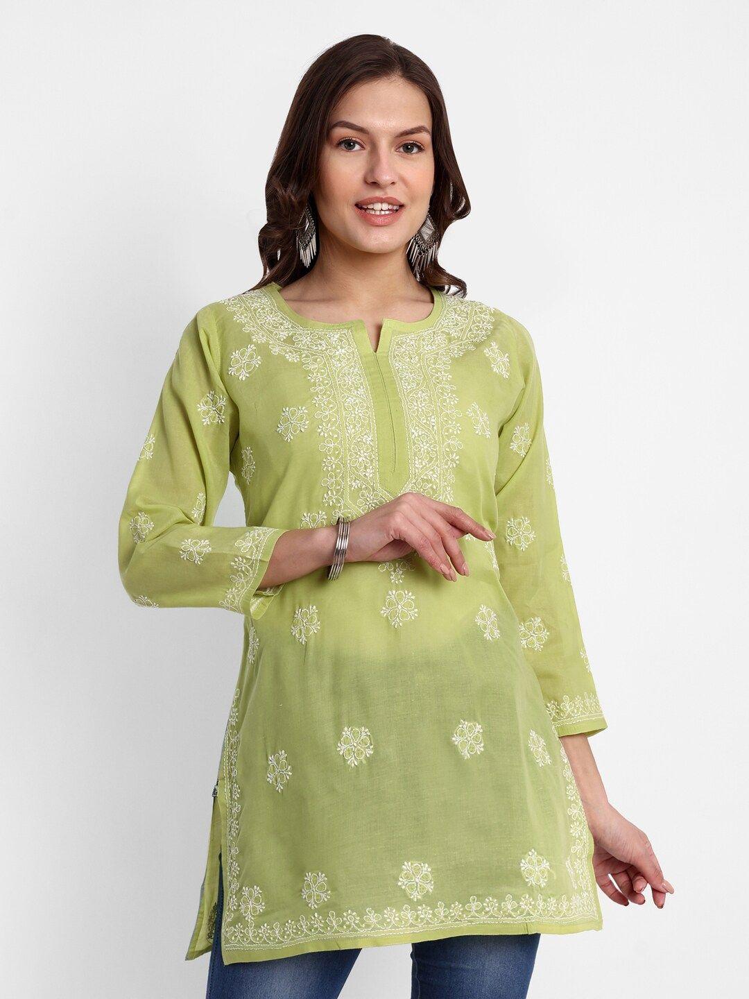 ada-green-floral-embroidered-thread-work-pure-cotton-thread-work-kurti