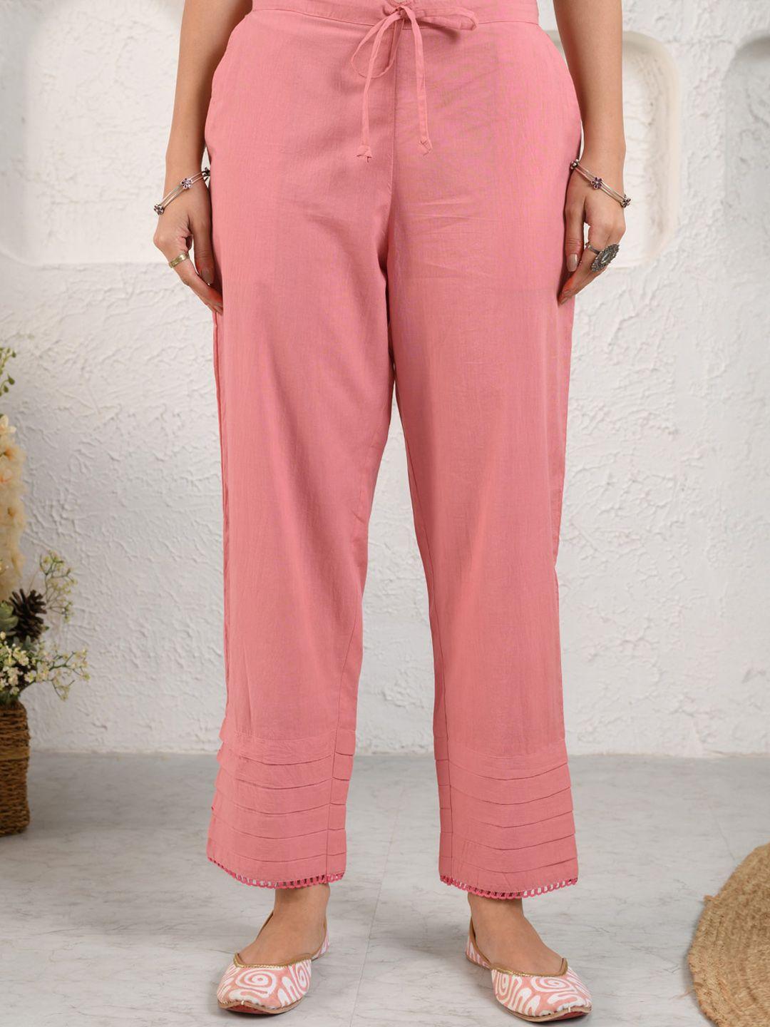 prakriti-jaipur-women-mid-rise-lace-cotton-ethnic-trouser