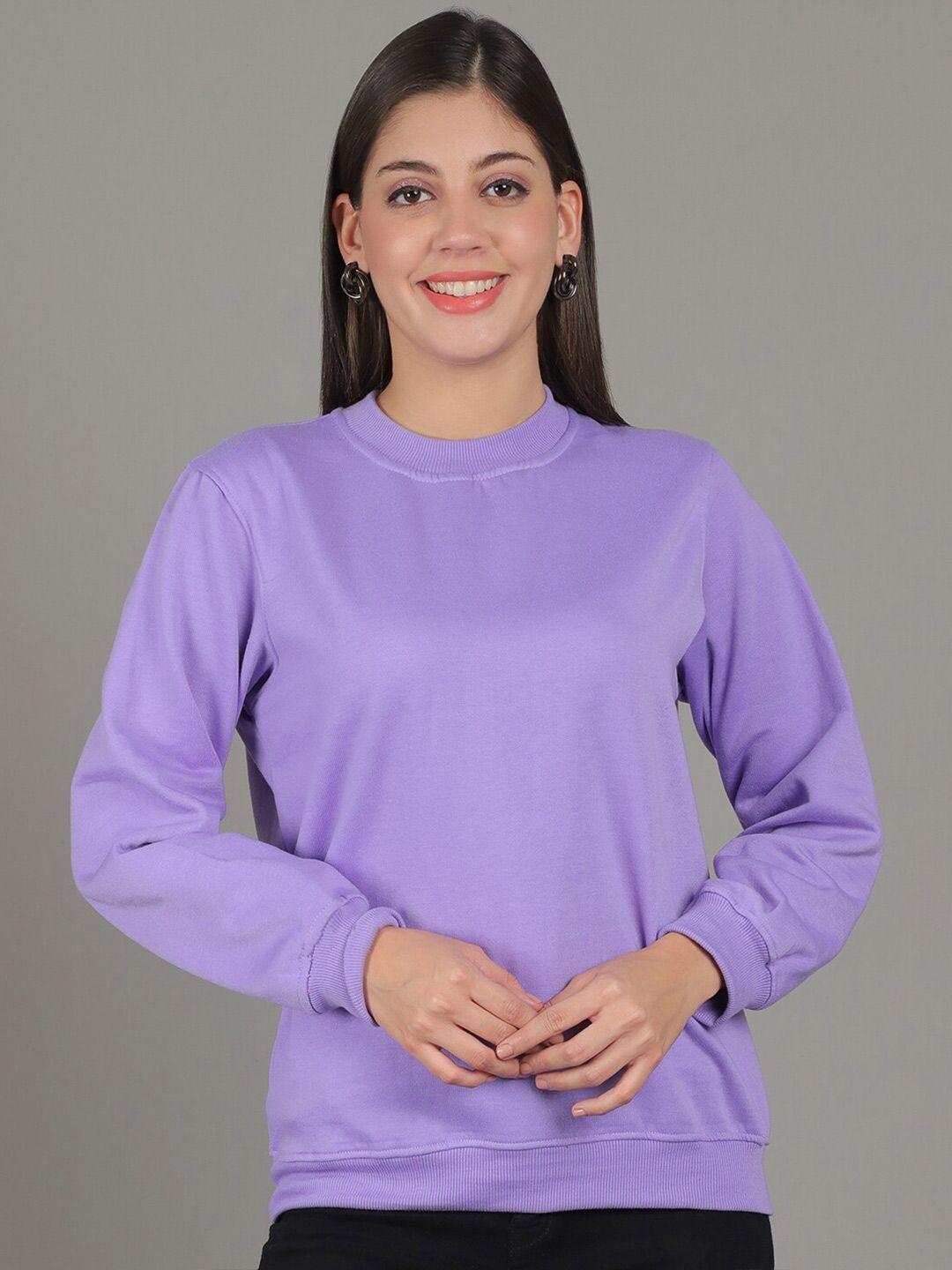 gracit-women-purple-sweatshirt