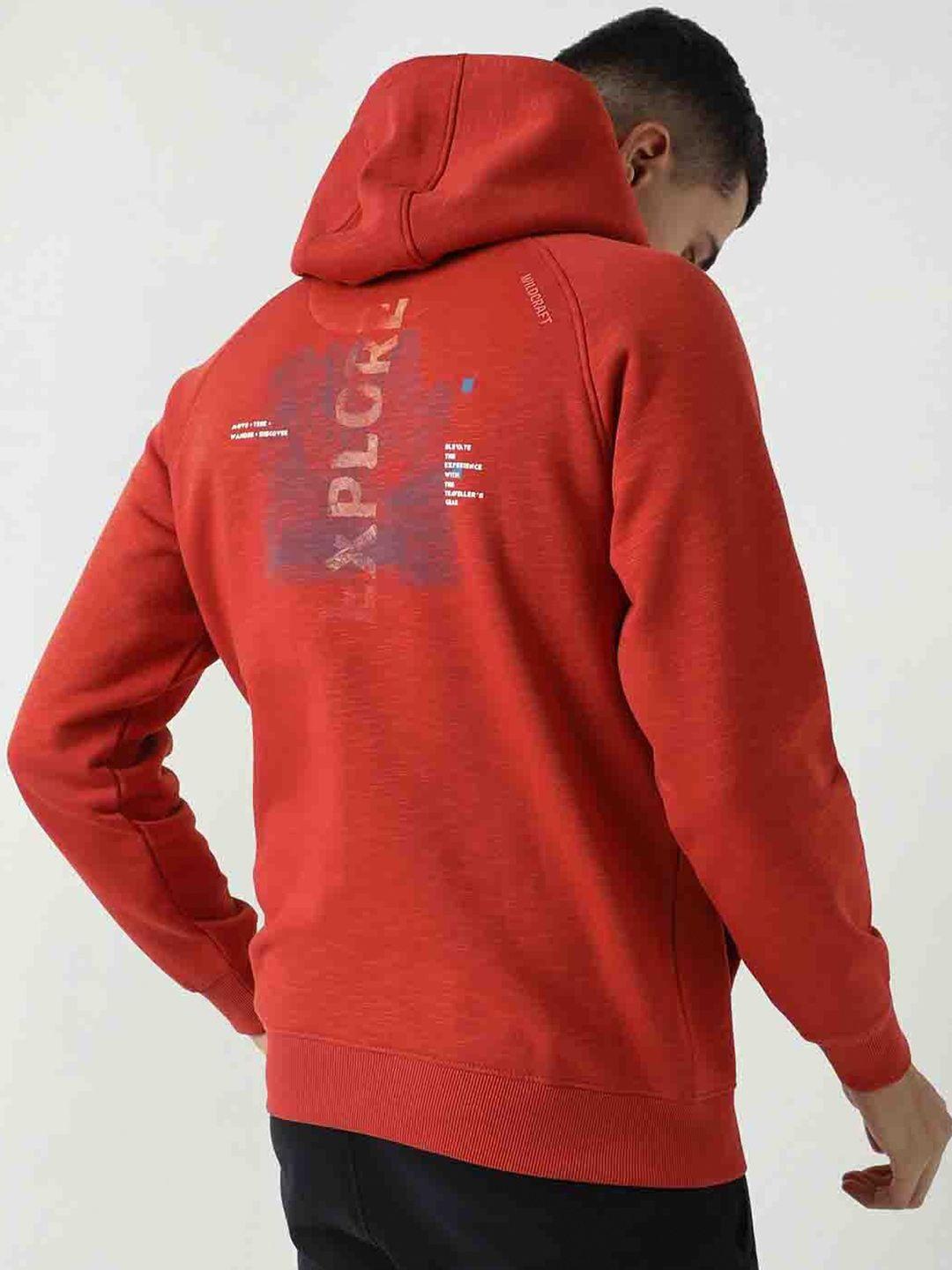 wildcraft-men-red-printed-hooded-sweatshirt