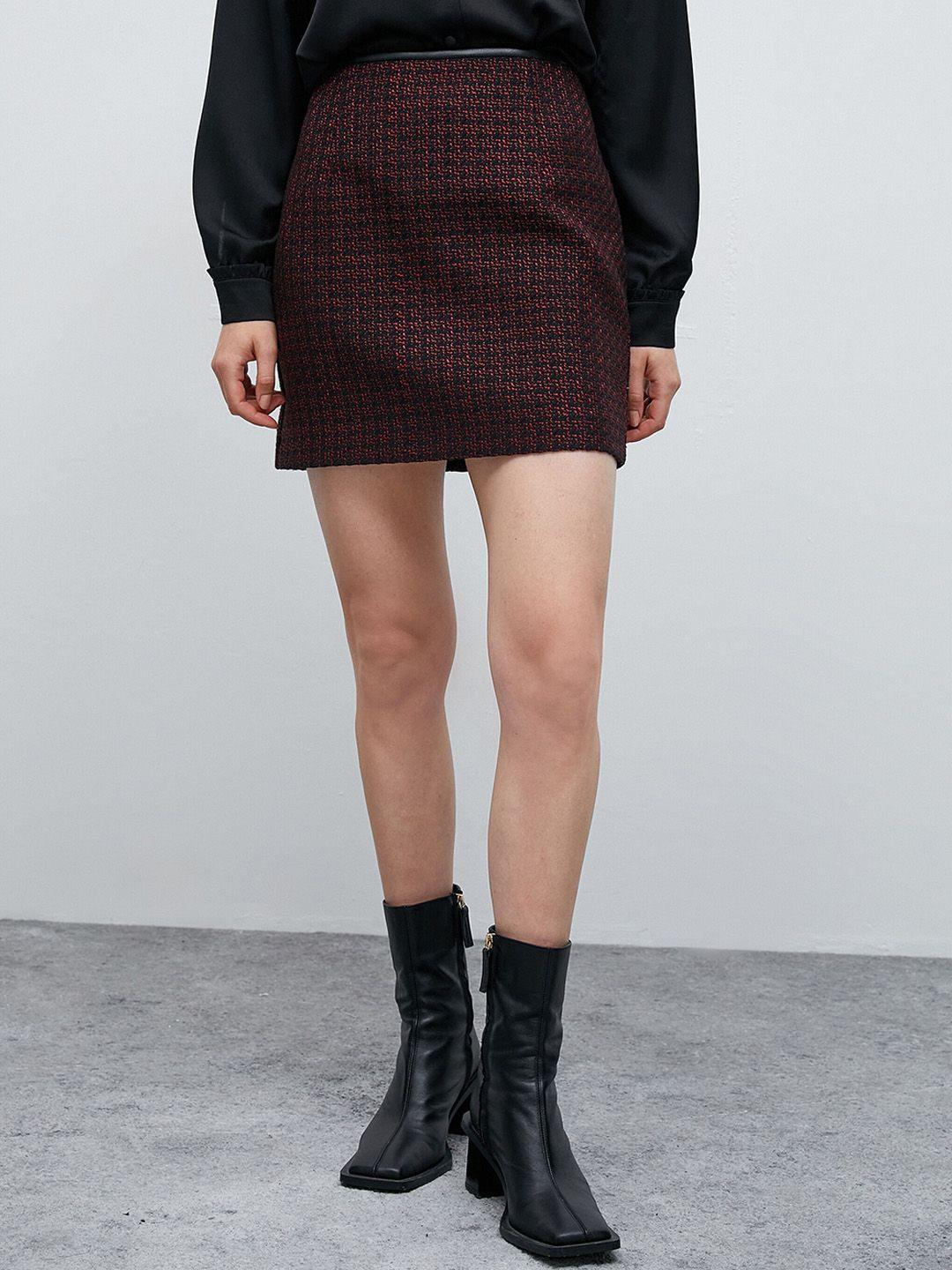 koton-self-design-a-line-skirt