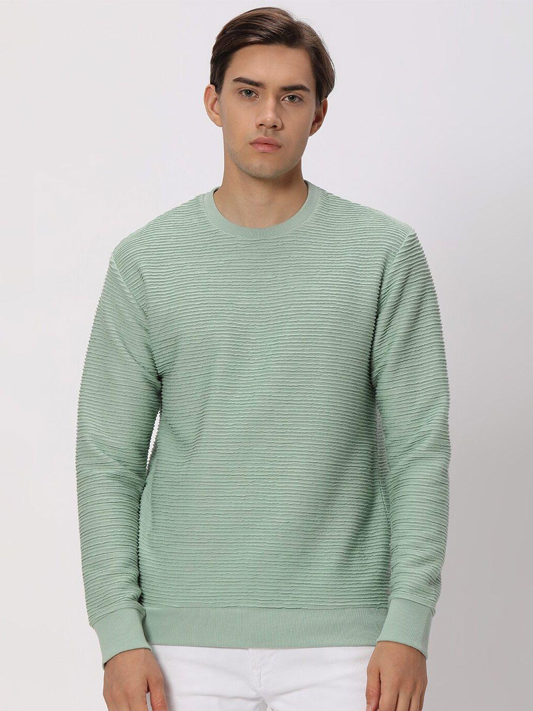 mufti-striped-round-neck-long-sleeve-pullover-sweatshirt