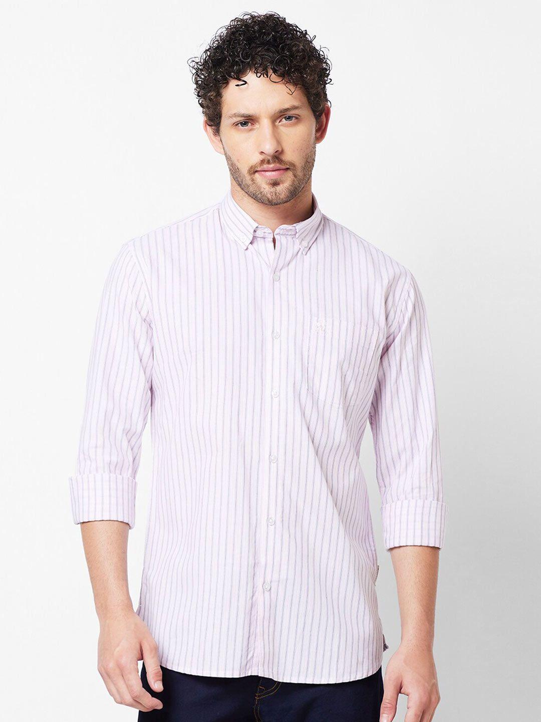 giordano-slim-fit-striped-casual-shirt