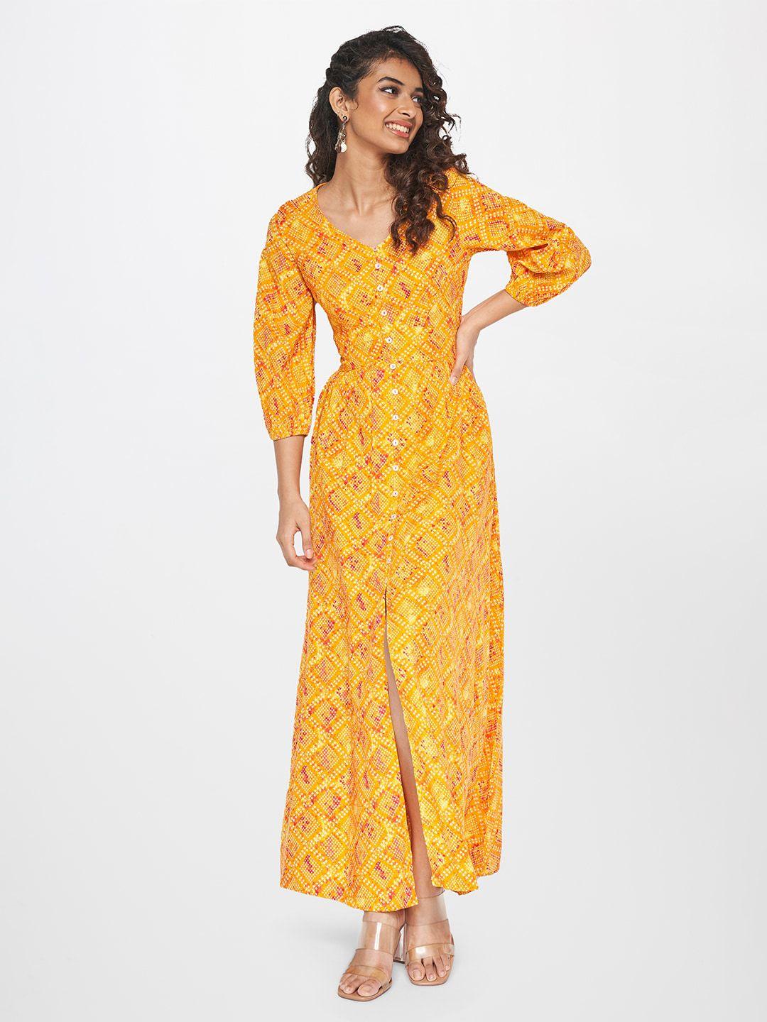 global-desi-ethnic-motifs-printed-gathered-maxi-dress