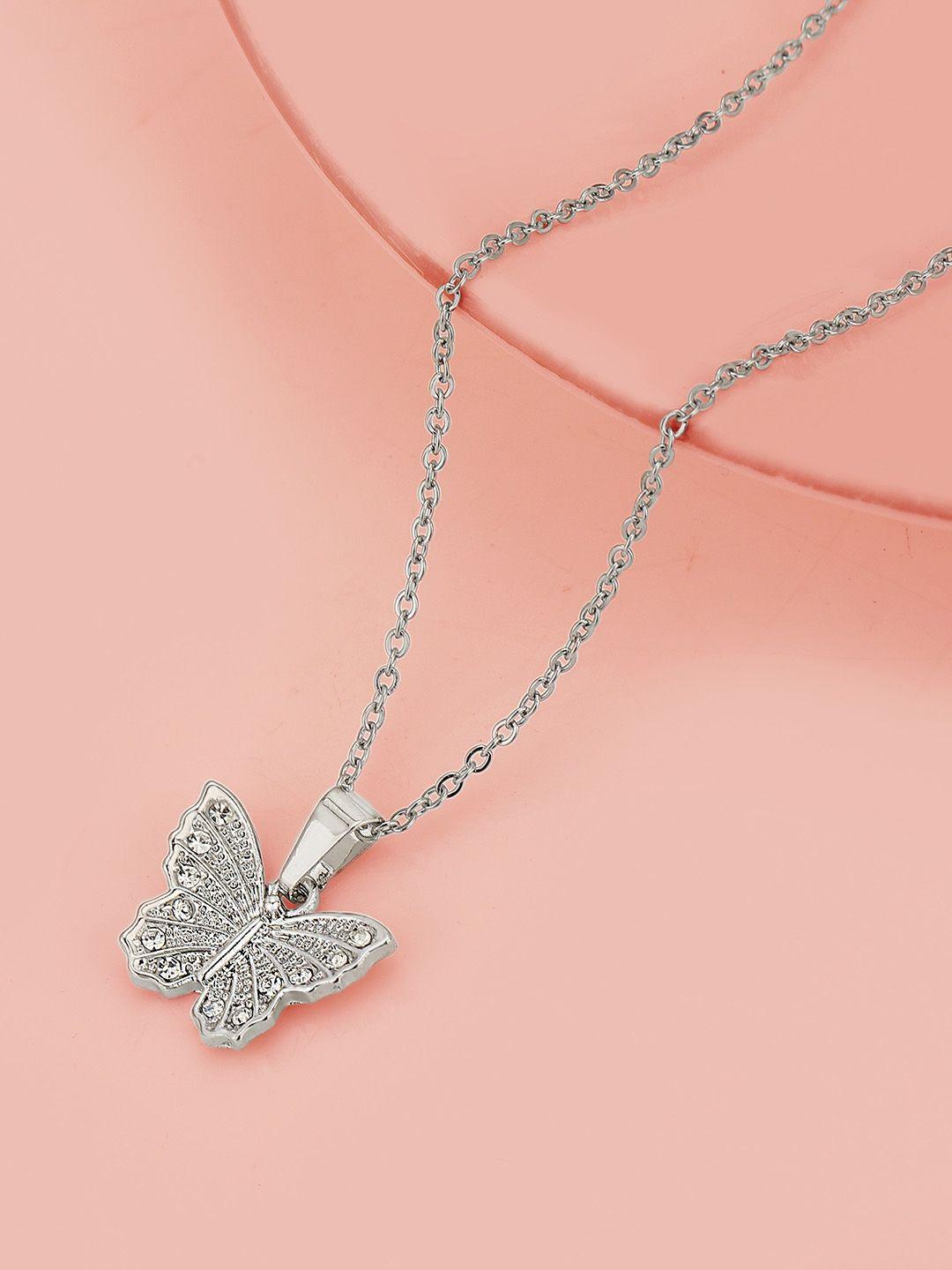 carlton-london-rhodium-plated-cz-studded-butterfly-pendant-with-chain