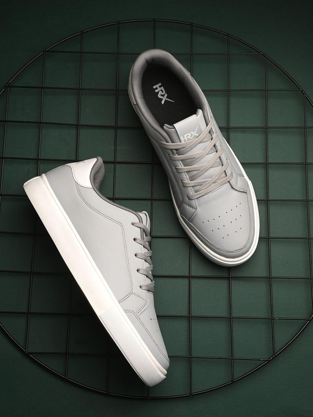 hrx-by-hrithik-roshan-men-grey-&-white-perforations-comfort-insole-sneakers