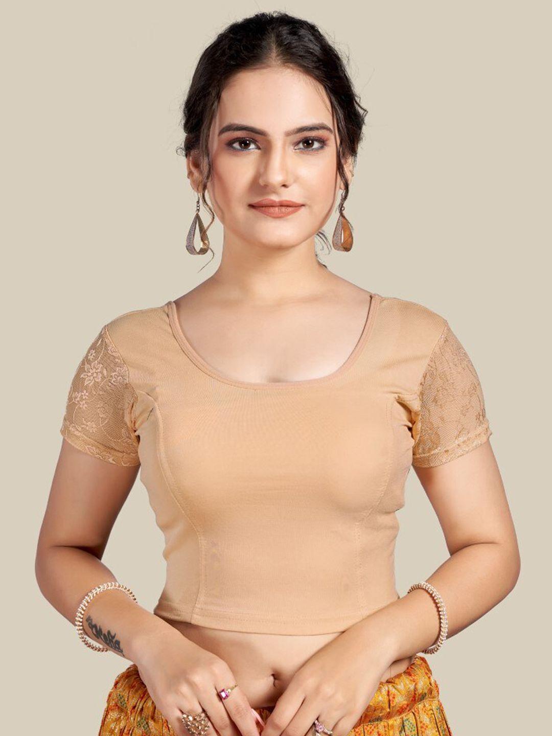 himrise-round-neck-short-sleeve-silk-saree-blouse