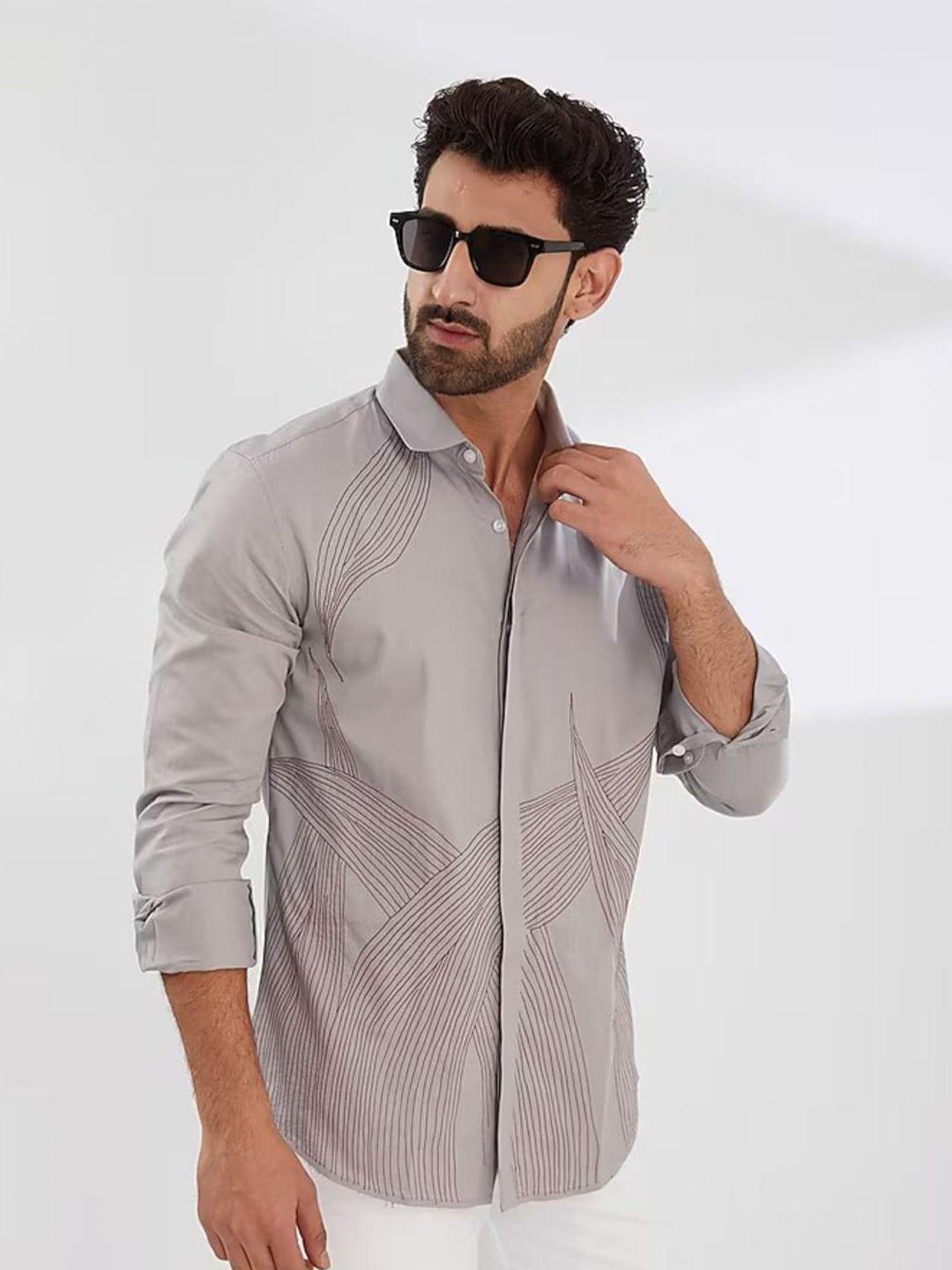 he-spoke-smart-tailored-fit-abstract-embroidered-twill-spread-collar-cotton-casual-shirt
