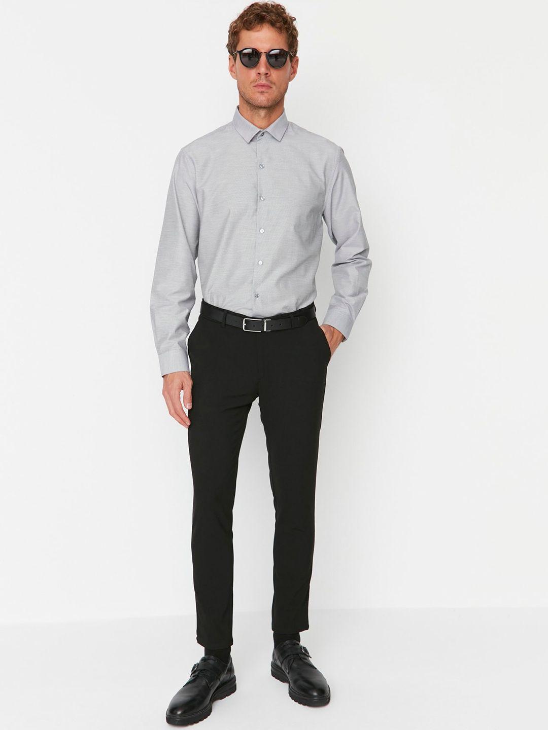 trendyol-men-mid-rise-formal-trousers