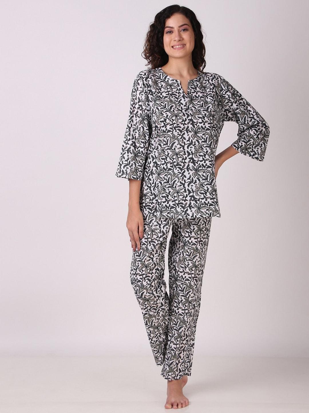 masha-floral-printed-pure-cotton-top-with-pyjamas