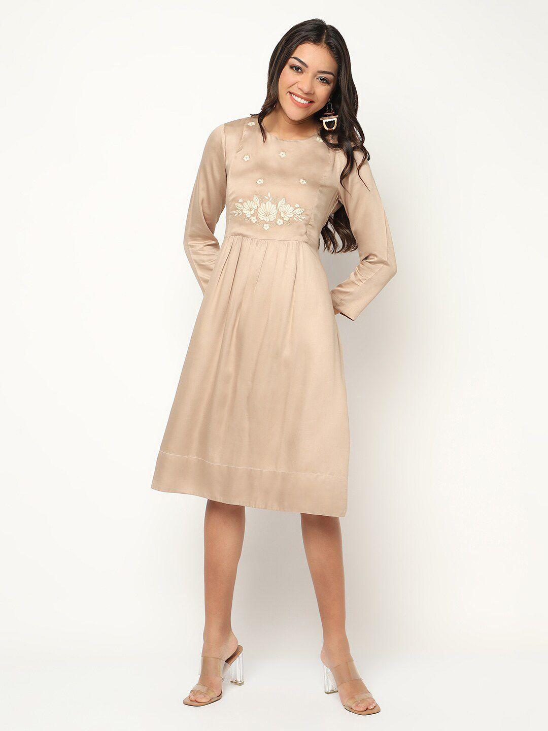 house-of-s-floral-embroidered-satin-fit-&-flare-dress