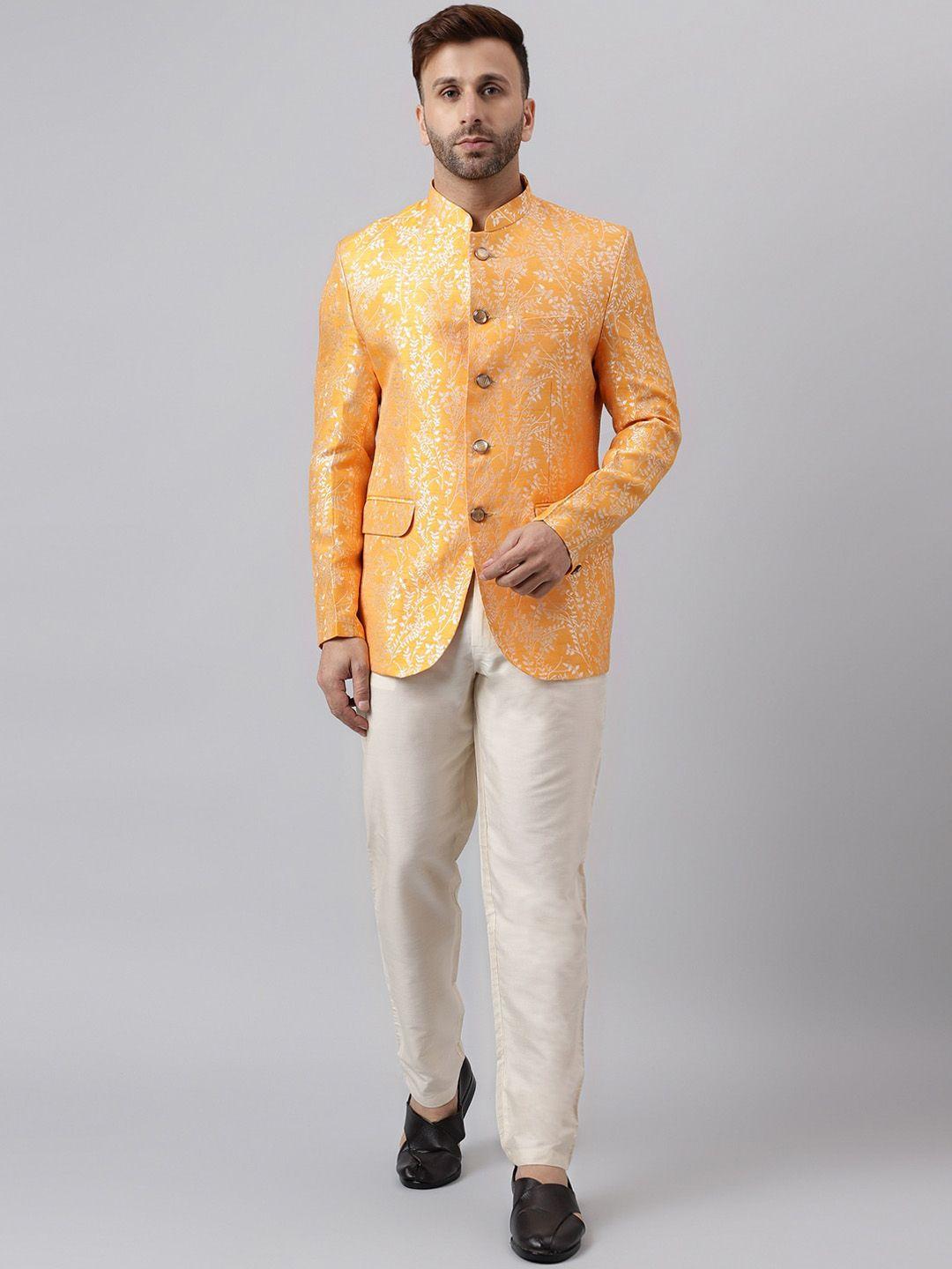 vgyaan-self-design-bandhgala-two-piece-ethnic-suit