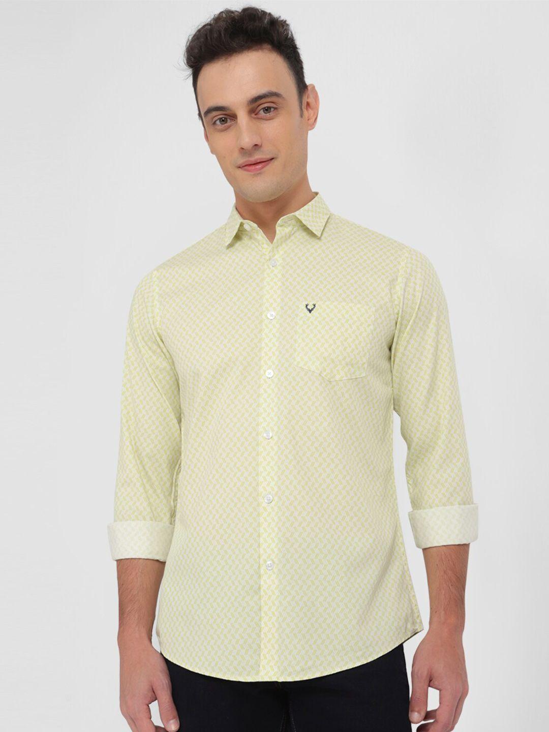 allen-solly-slim-fit-geometric-printed-pure-cotton-casual-shirt