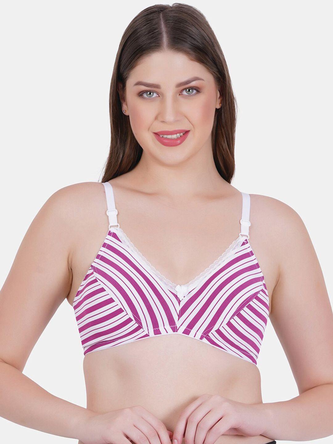 reveira-striped-medium-coverage-non-padded-everyday-bra-with-side-shaper