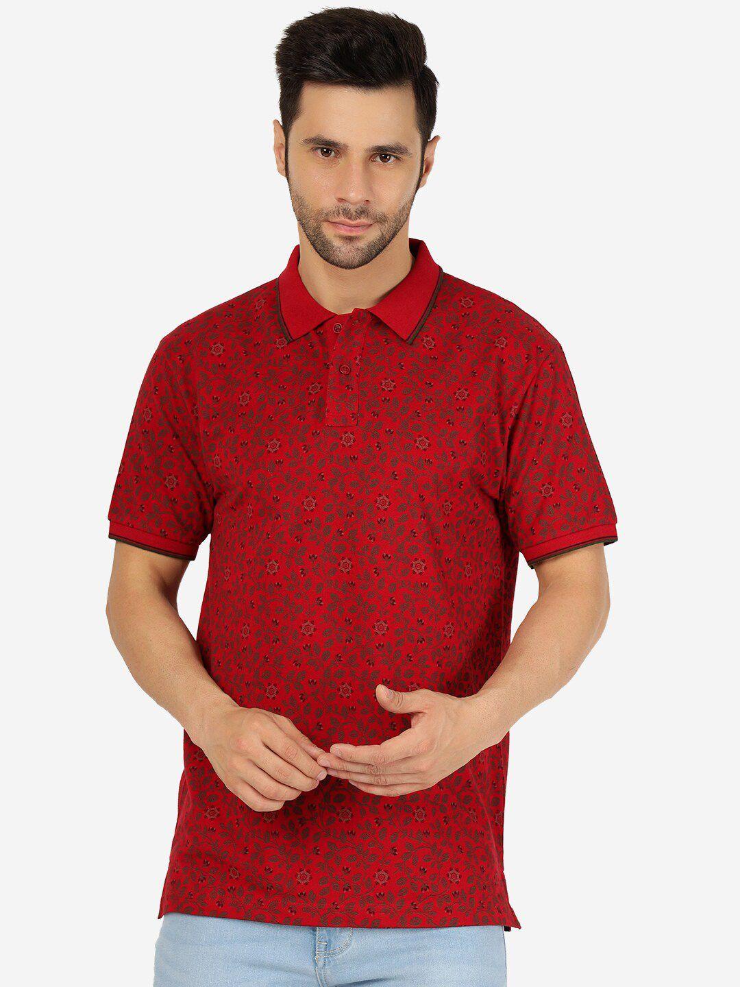 greenfibre-floral-printed-polo-collar-cotton-slim-fit-t-shirt