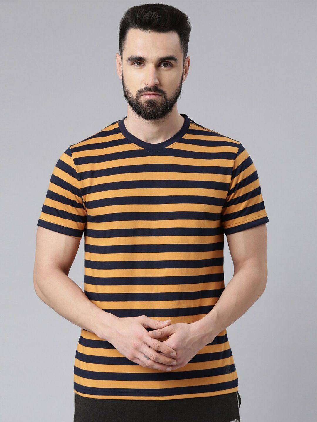 force-nxt-men-striped-pack-of-1-super-combed-cotton-t-shirt