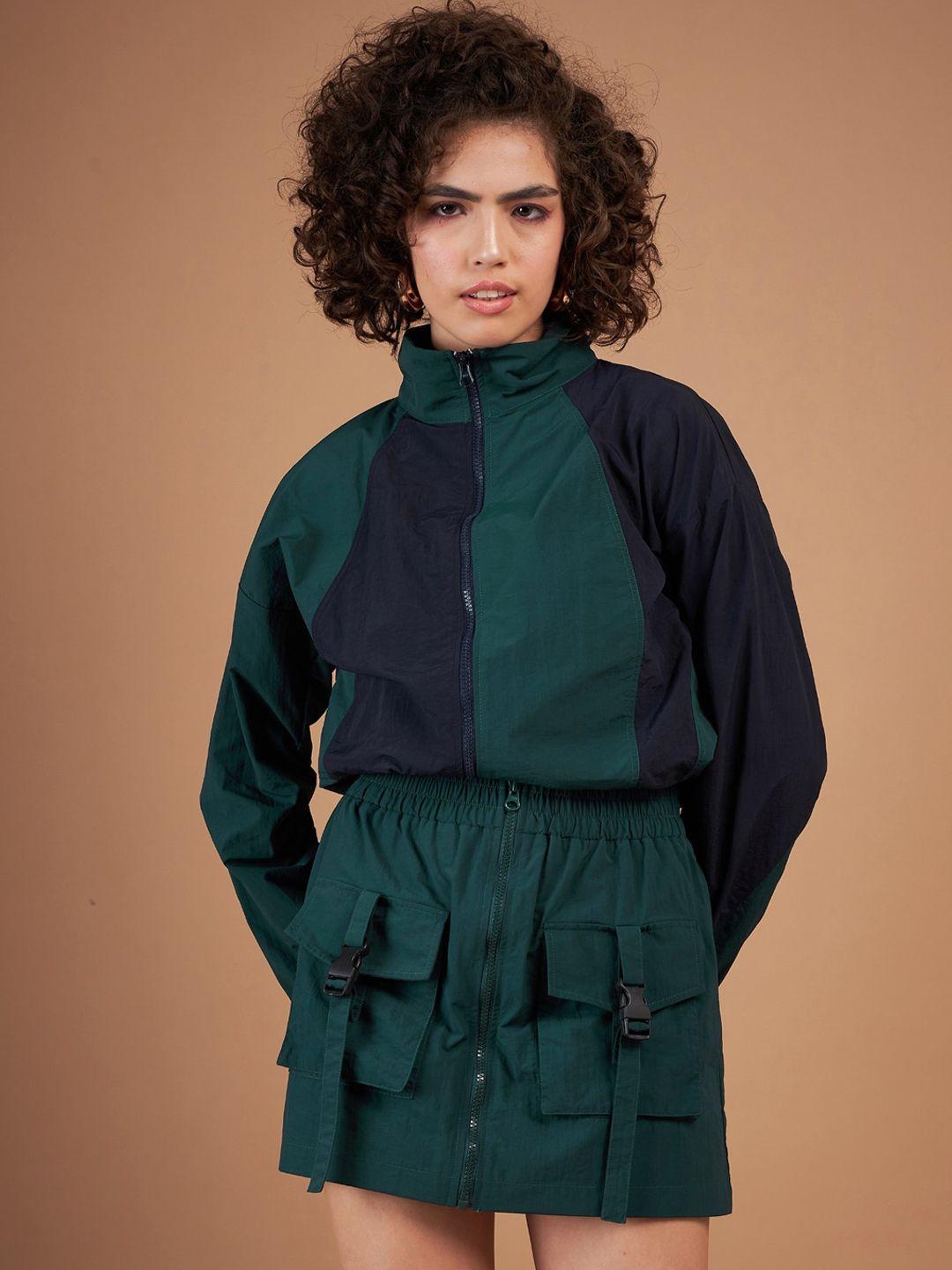 sassafras-green-colourblocked-mock-collar-bomber-jacket