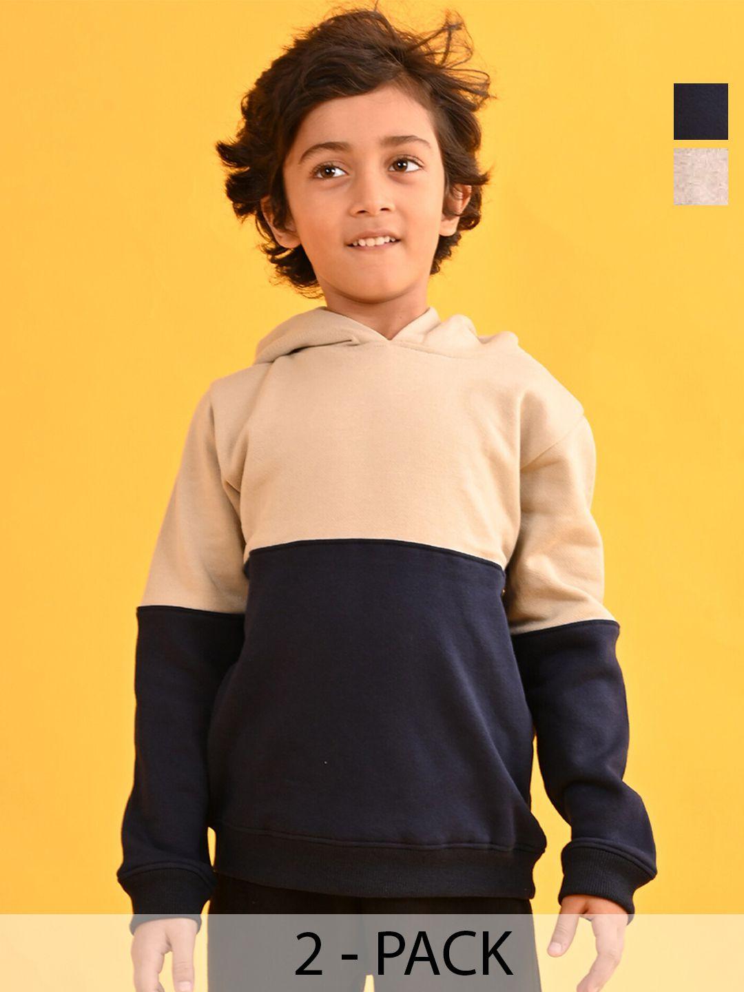 anthrilo-boys-pack-of-2-colourblocked-hooded-fleece-pullover