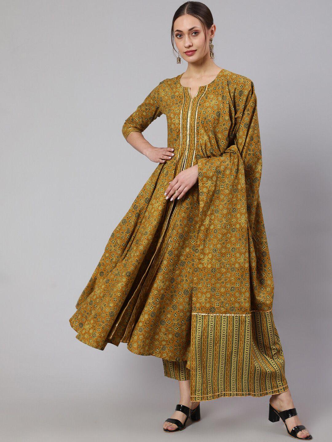 glam-roots-ethnic-motifs-printed-pure-cotton-kurta-with-trousers-&-dupatta