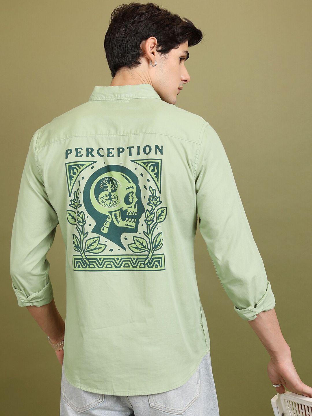 highlander-green-slim-fit-graphic-printed-spread-collar-cotton-casual-shirt