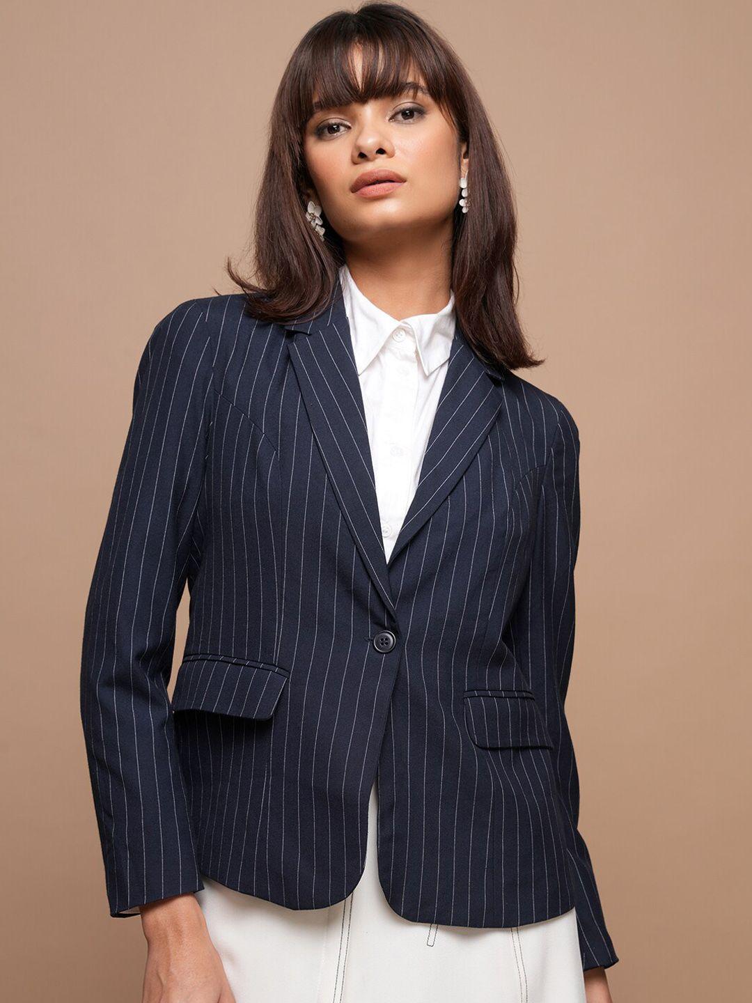 tokyo-talkies-navy-blue-striped-notched-lapel-long-sleeve-single-breasted-blazer