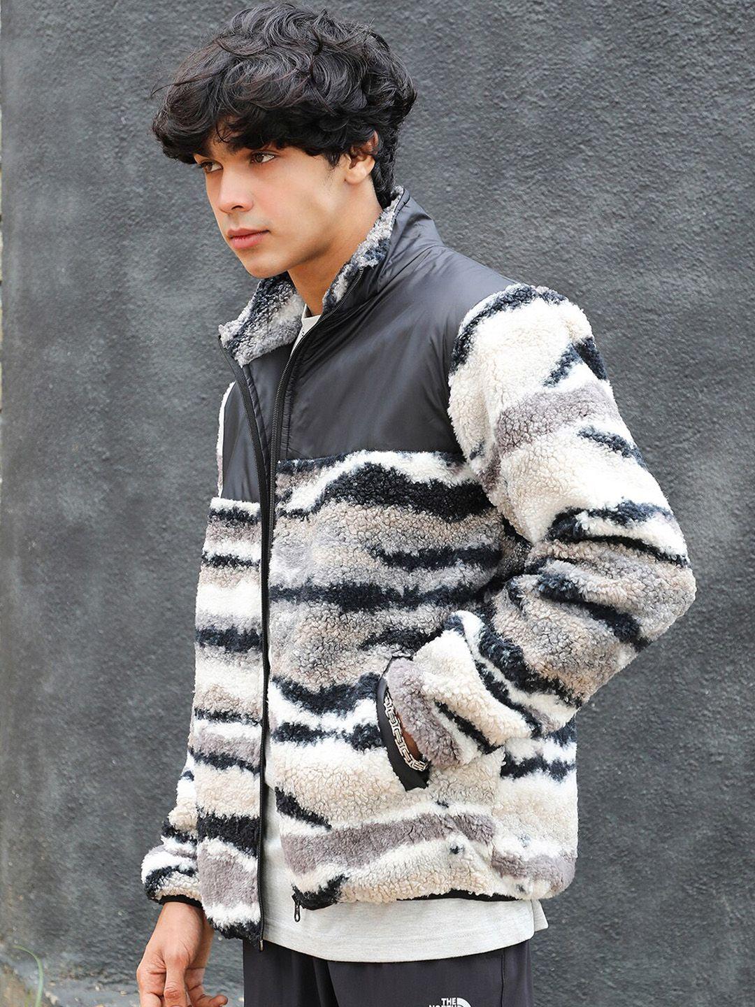 campus-sutra-abstract-printed-mock-collar-windcheater-tailored-jacket