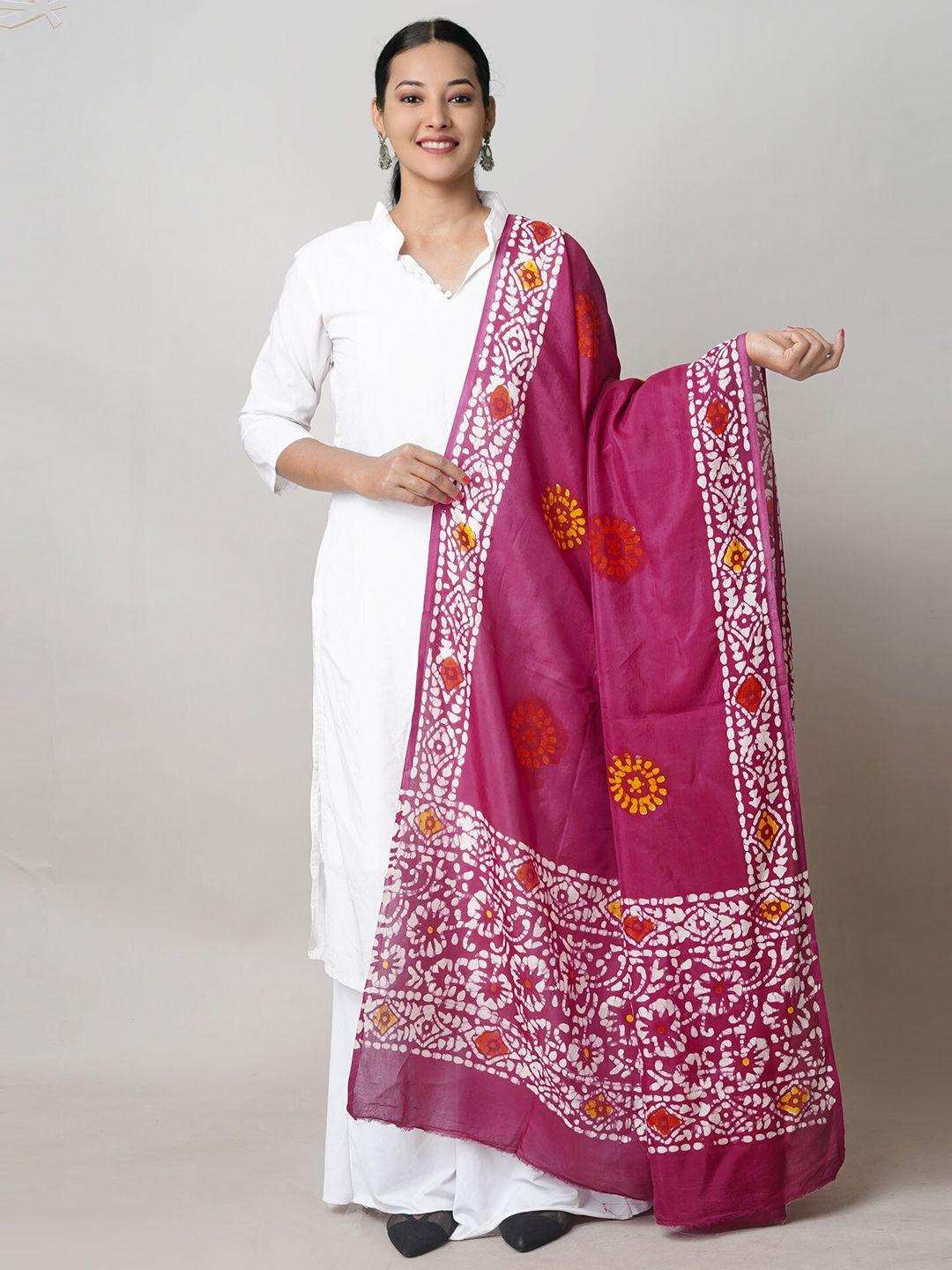 unnati-silks-ethnic-motifs-block-printed-pure-cotton-dupatta