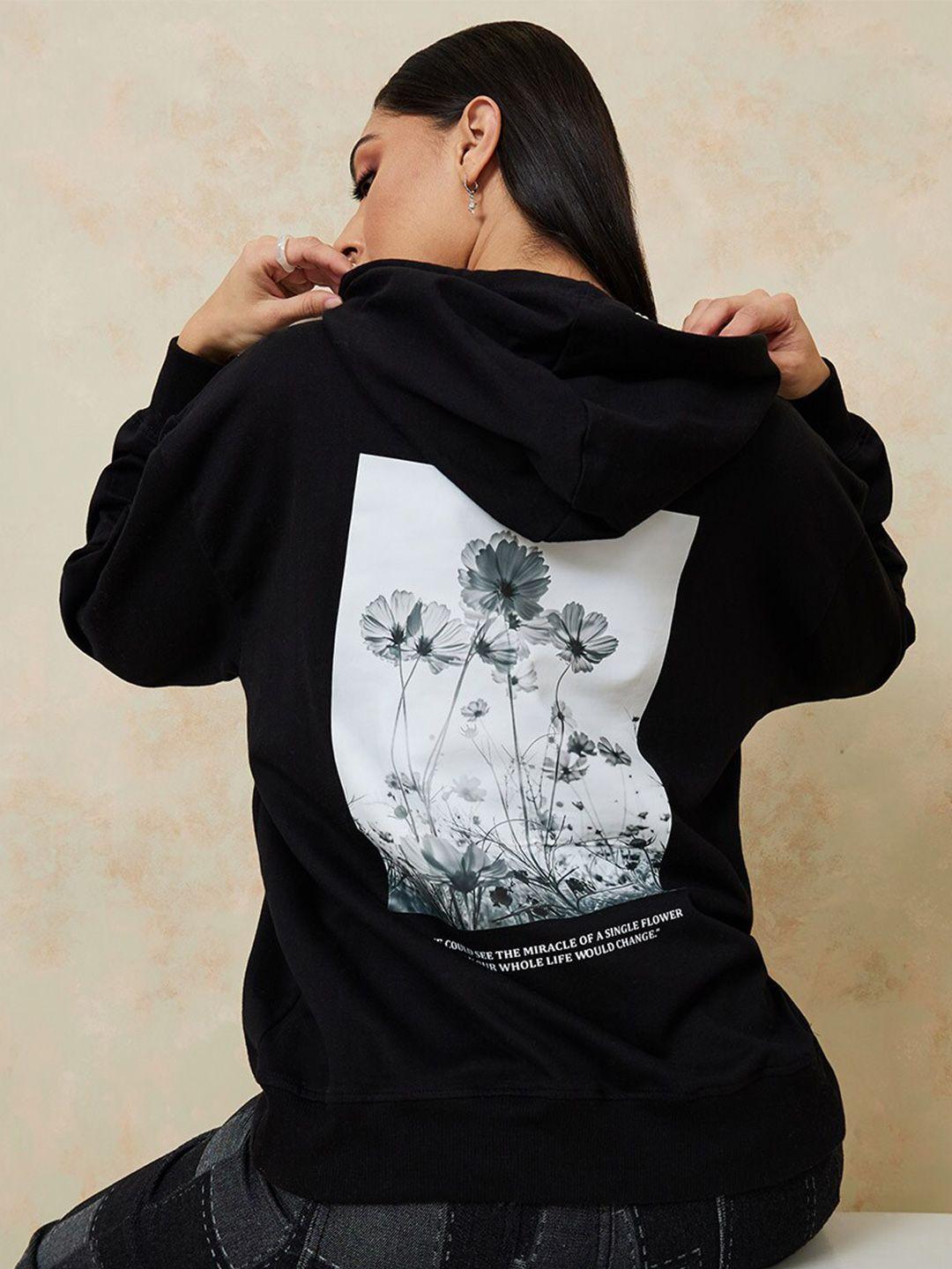 styli-black-graphic-printed-hooded-long-sleeves-cotton-pullover-sweatshirt
