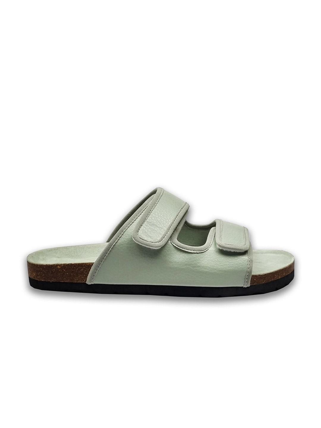 nostrain-textured-double-strap-open-toe-flats