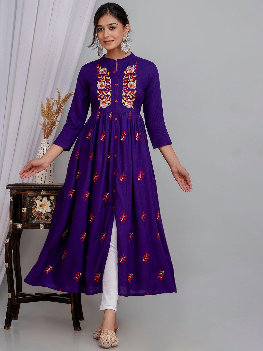 purvija-kurties-floral-embroidered-mandarin-collar-a-line-kurta
