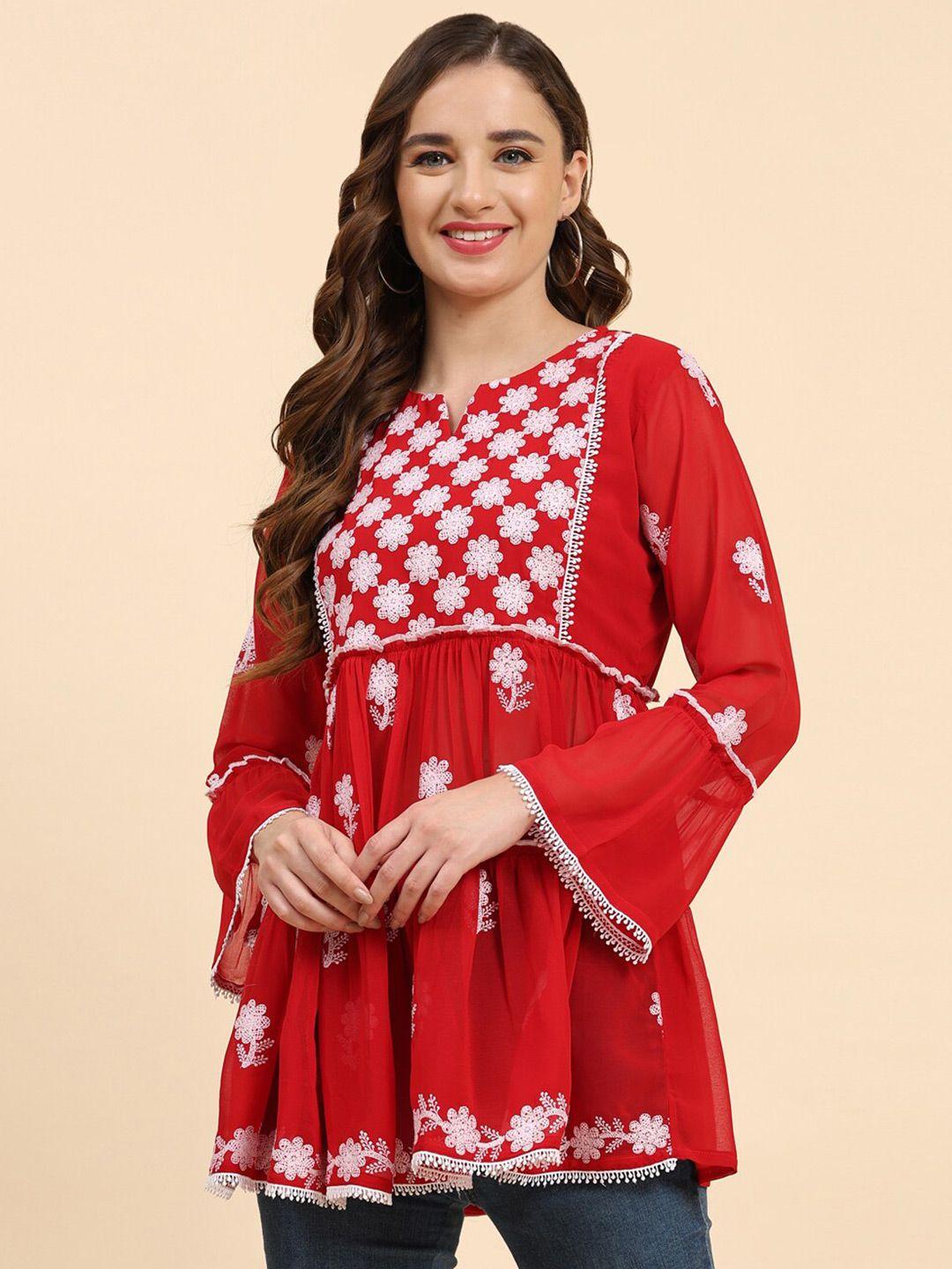 growish-floral-embroidered-bell-sleeves-kurti