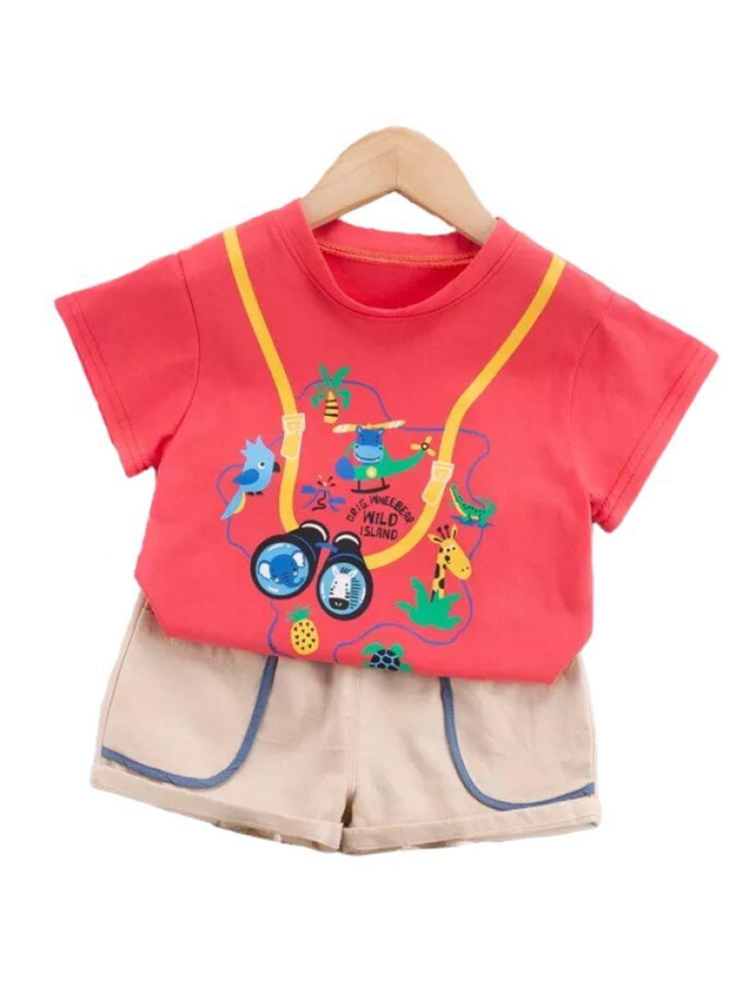 stylecast-kids-red-printed-pure-cotton-t-shirt-with-shorts-clothing-set