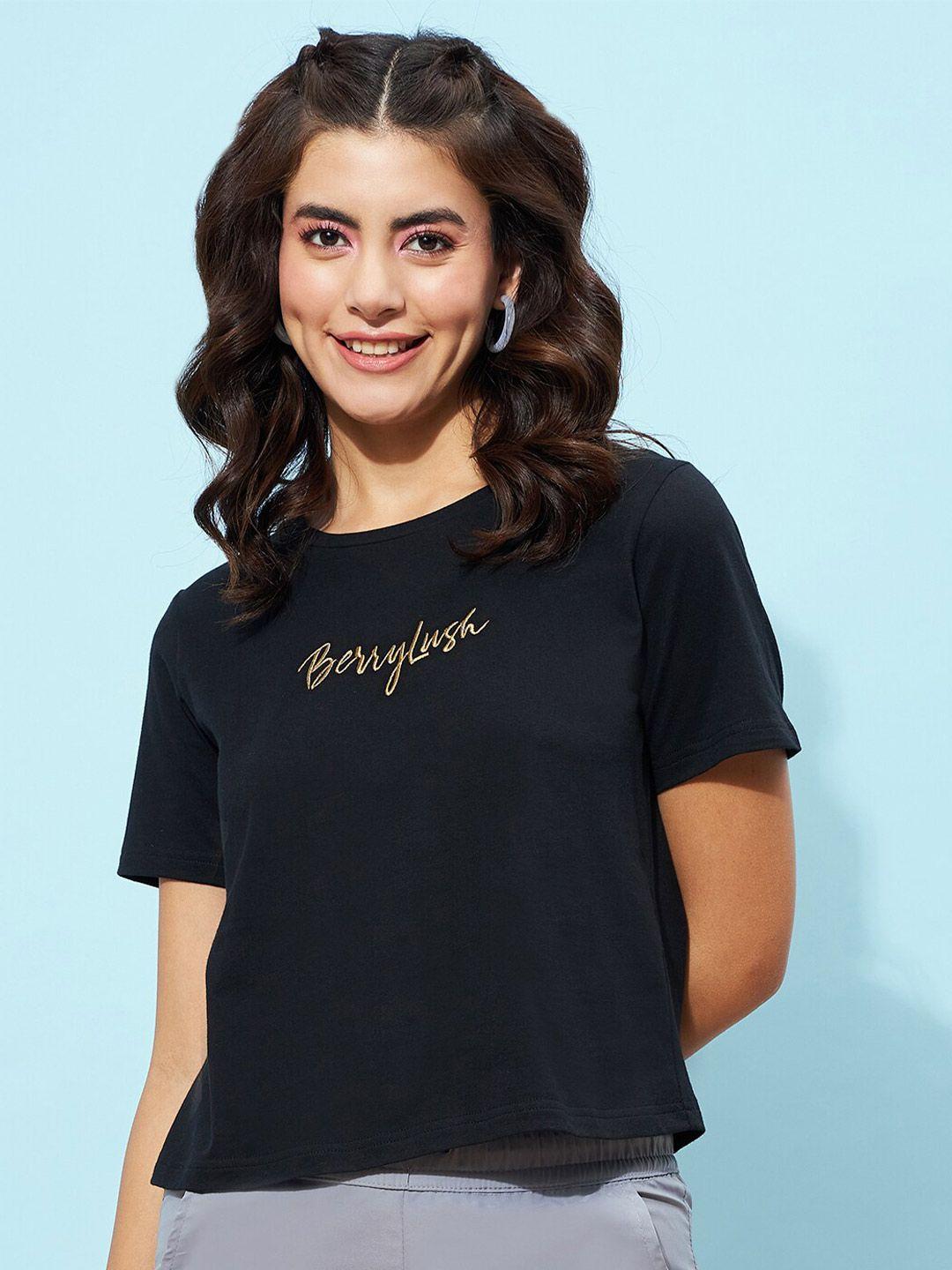 berrylush-black-brand-logo-printed-t-shirt