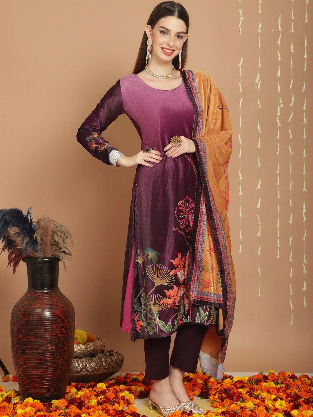 stylee-lifestyle-purple-printed-velvet-unstitched-dress-material