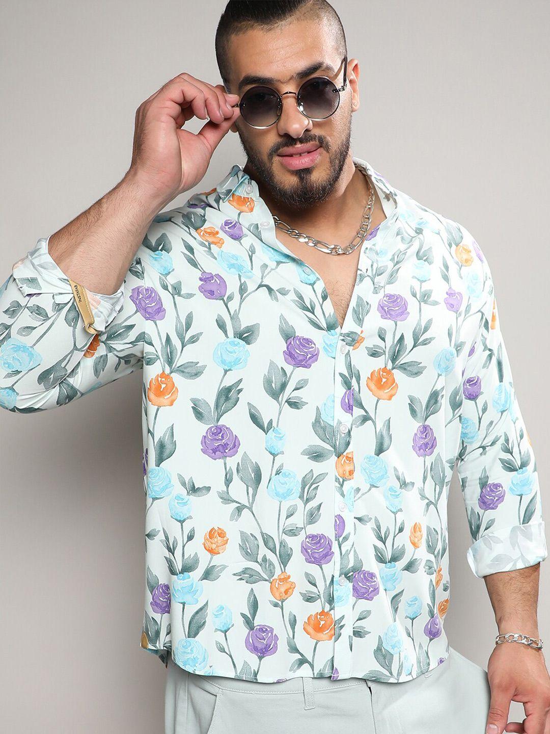 instafab-plus-size-floral-printed-classic-regular-fit-casual-shirt