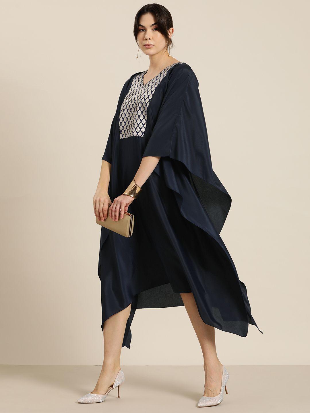 qurvii-desi-ethnic-motifs-print-kimono-sleeves-kaftan-midi-dress